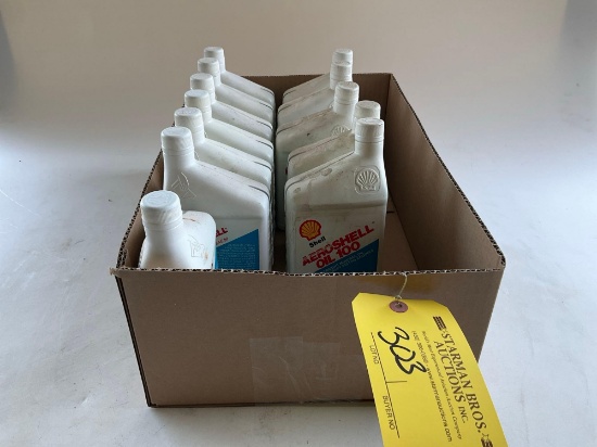 (12) BOTTLES OF AEROSHELL 100 OIL