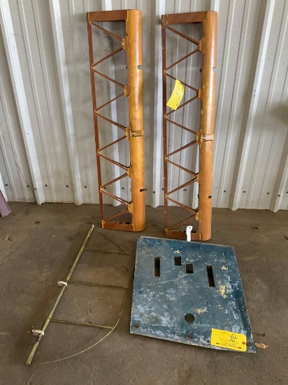 (LOT) WOOD FLAPS (53-1/2" LONG) ELEVATOR (40" LONG) & PANEL