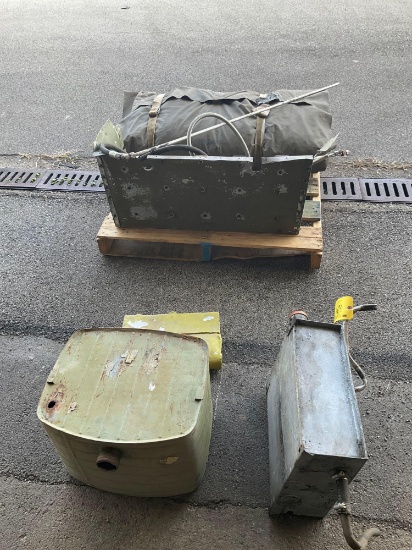 (LOT) FUEL LINES, FUEL TANKS, PANEL & CAMOUFLAGE COVER