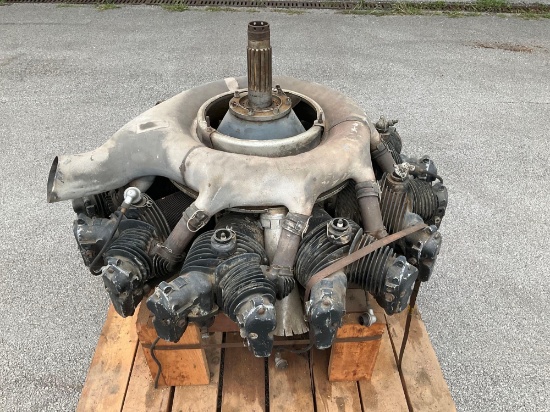 Wright R-975-A Whirlwind Engine With Logbook