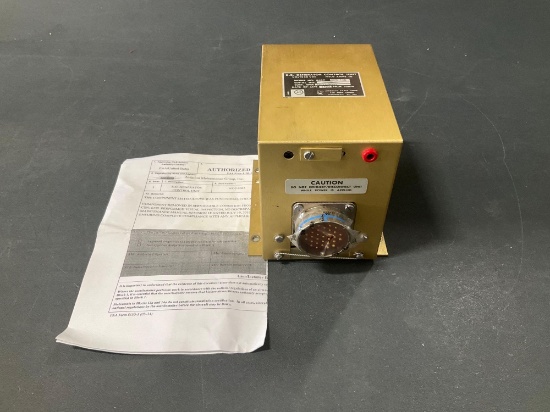 D.C. GENERATOR CONTROL UNIT N937-9003 (REMOVED FUNCTIONAL CHECKED FROM TEARDOWN AIRCRAFT)