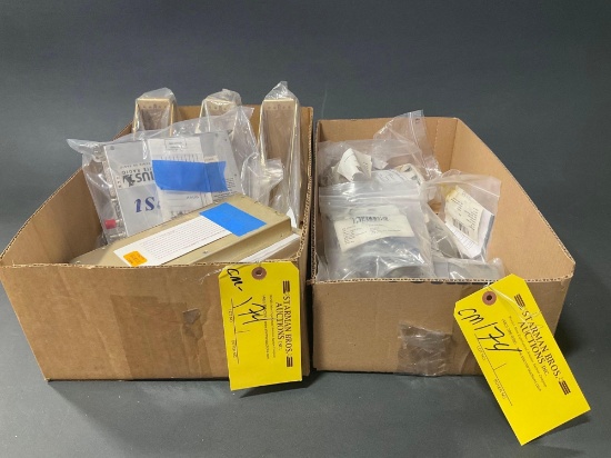 BOXES OF DIGITAL AUDIO CONTROLLERS, NAV LIGHT, RADIO RACKS & ANTENNAS