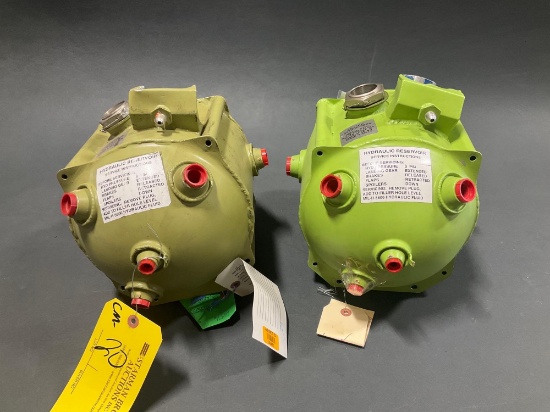 (2) LEAR 60 HYDRAULIC TANKS (1 HAS DAMAGE)