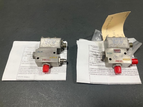 DE-ICE/ANTI-ICE VALVES 6608258-2 (REMOVED FUNCTIONAL CHECKED FROM TEARDOWN AIRCRAFT WITH TIMES &