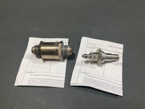 (2) LEAR 60 ANTI-ICE VALVE & PRESSURE SWITCH 12423 & 1H95-8 (BOTH REMOVED FROM TEARDOWN AIRCRAFT