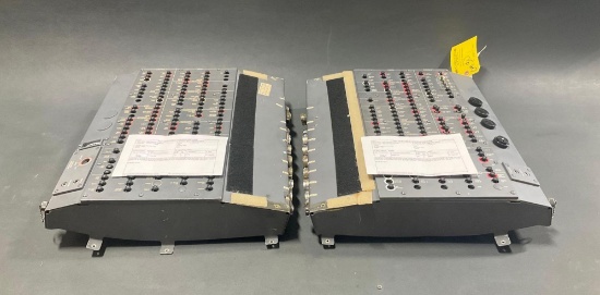 LEAR 60 COCKPIT CIRCUIT BREAKER PANELS 5408550-136 & -185 (BOTH REMOVED FROM SAME TEARDOWN AIRCRAFT