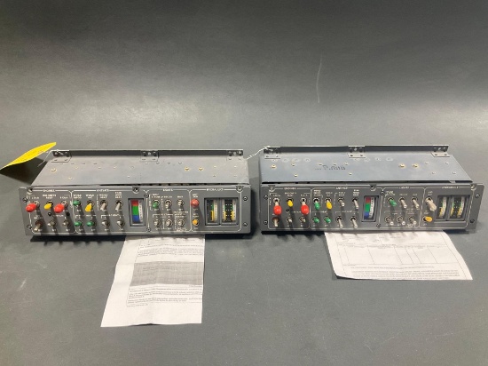 LEAR 60 CENTER SWITCH PANEL M6088216-015 & 6018231-8 (REMOVED FROM TEARDOWN AIRCRAFT)