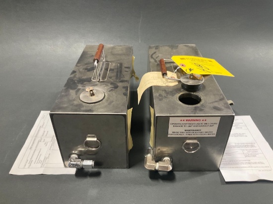 HEATED BEVERAGE DISPENSERS (BOTH REMOVED FROM TEARDOWN AIRCRAFT WITH TIMES & CYCLES ON CERTS)