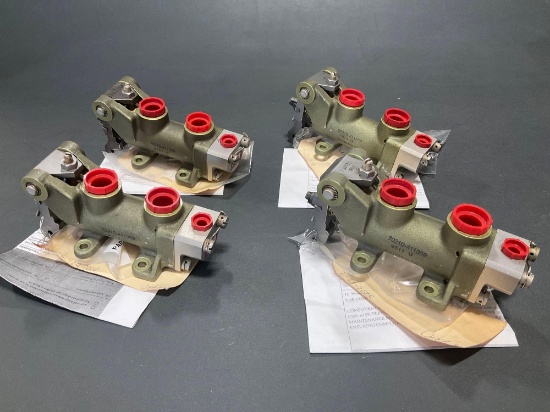 LEAR 60 POWER BRAKE VALVES 6081041-804 (ALL REMOVED FROM SAME TEARDOWN AIRCRAFT WITH CERTS)