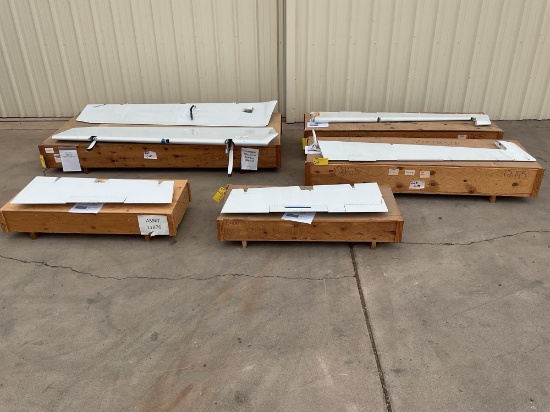 LEAR 60 SHIP SET OF AILERONS, FLAPS & ELEVATORS (REMOVED FROM SAME TEARDOWN AIRCRAFT WITH CERTS)