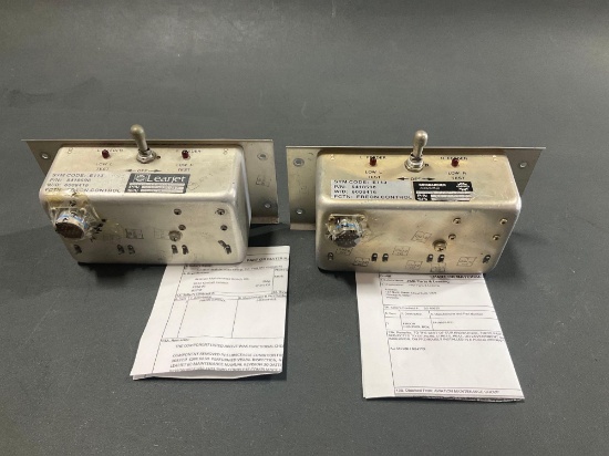 LEAR 60 FREON CONTROL UNITS 5418593-021 & -018 (BOTH REMOVED FROM TEARDOWN AIRCRAFT WITH CERTS)