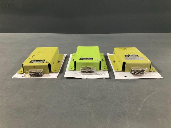 LEAR 60 DIMMER CONTROL BOXES 2618262-016 & -09 (ALL REMOVED FROM TEARDOWN AIRCRAFT WITH TIMES &