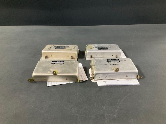 (4) DIMMER CONTROL BOXES 6018323-1 & 2618289-14 (ALL REMOVED FROM TEARDOWN AIRCRAFT WITH TIMES &