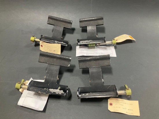 (4) LEAR 60 RUDDER PEDALS 2415175-2 (ALL REMOVED FROM TEARDOWN AIRCRAFT)