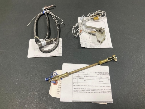 (LOT) LEAR 60 LIMIT SWITCH 622EN513-6, TRIM INDICATOR 501-1123-02 & ROD 6016013-1 (ALL REMOVED FROM