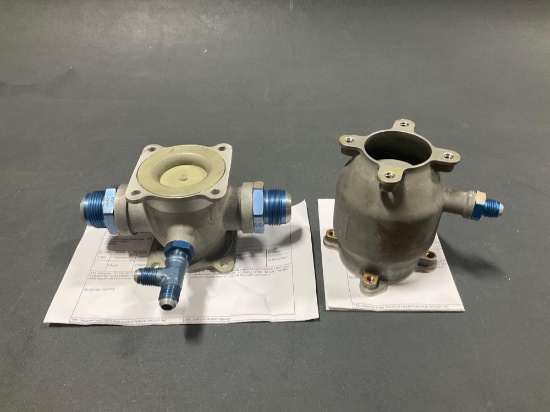 LEAR 60 FUEL VENT VALVES 2780623-101 & 2780624-102 (BOTH REMOVED FROM TEARDOWN AIRCRAFT WITH CERTS)