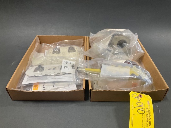 BOXES OF LEAR 60 FUEL DOORS, SUMP & REFUEL HOUSING (ALL REMOVED FROM TEARDOWN AIRCRAFT)