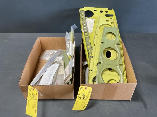 BOXES OF NEW BONANZA RIBS & AIRFRAME REPAIR INVENTORY 35-115100-24, 35-115050-10, 35-369002-17,