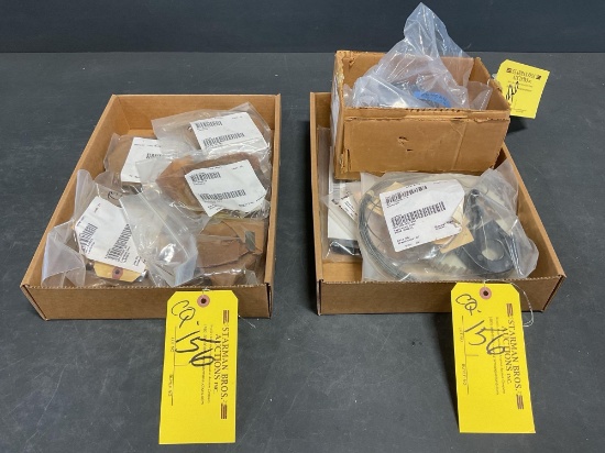 BOXES OF NEW KING AIR BEARINGS 50-820029, P.C. BOARD 101-364948-5 PLACARDS & TRIM WHEEL 102-320032-3