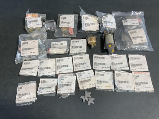 (LOT) NEW FUEL STRAINERS, FILTERS, STATIC WICKS & MISC