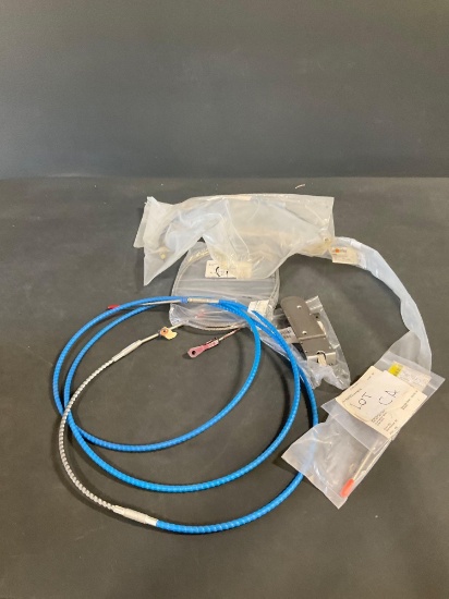 (LOT) NEW CONTROL CABLES 1211504-1, 9860058-3, 6565007-97, 9910272-40 & LATCH H2532-6