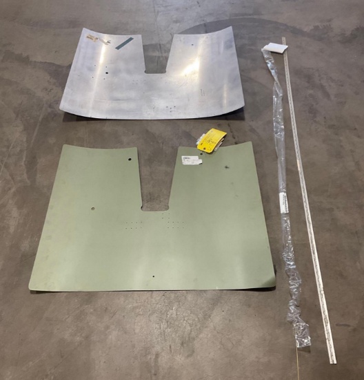 (2) NEW CESSNA SKINS 1213788-6 & 2113002-2 & HINGE STOCK
