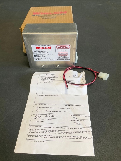 NEW WHELEN STROBE POWER SUPPLY 481-228