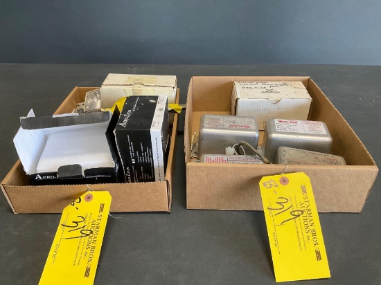 BOXES OF STROBE POWER SUPPLIES, STROBES & INVENTORY