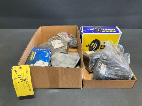 BOXES OF NEW TIRE TUBES 6.00-6, 6.50-10, 8.00-6, 3.50-4 & MISC