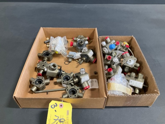 BOXES OF FUEL SELECTOR VALVES & INVENTORY