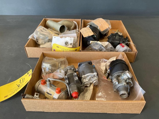Boxes Of Vac Pumps, Hyd Pumps, Abex Pump Am1c-5 & Misc