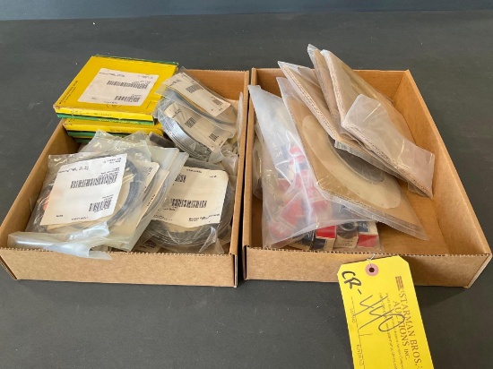 (LOT) NEW CARB REPAIR INVENTORY & PISTON RINGS