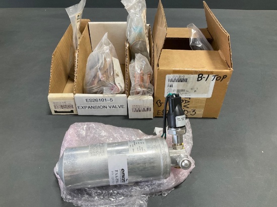 NEW AC EXPANSION VALVES ES26101-5 &-3, ES26105-1, 031134-310 & DRYER 1250182-9