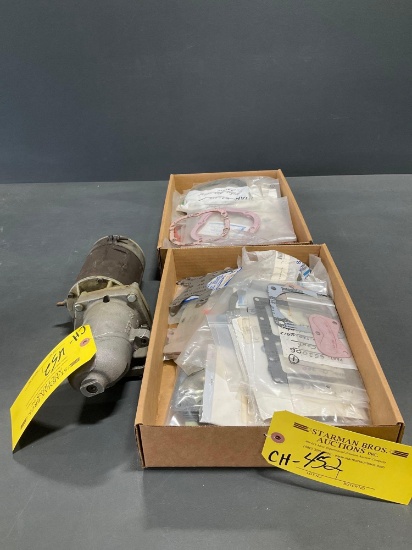 (LOT) NEW ENGINE GASKETS & USED STARTER
