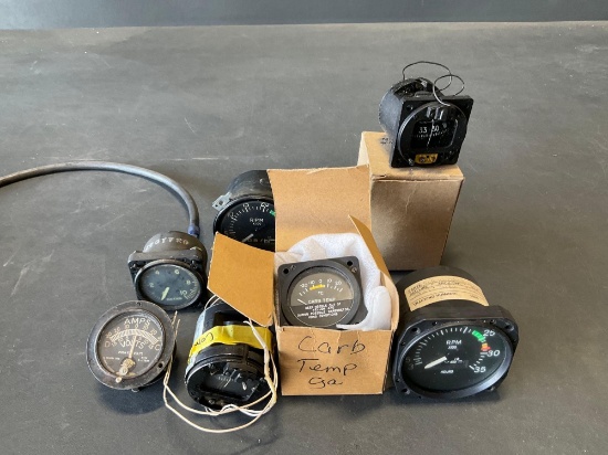 (Lot) C185, Io-520 Instruments & Misc