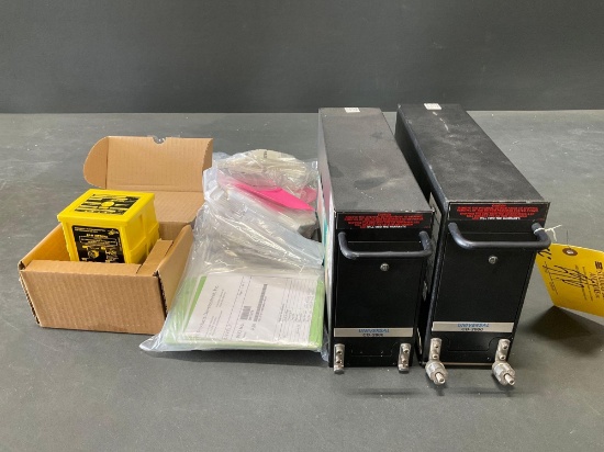 (Lot) Universal Cd-200 Units, Kannad Elt & Misc Install Kit Inventory