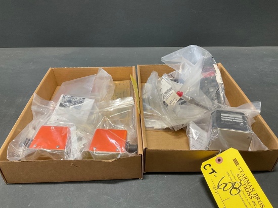 Boxes Of Altitude Digitizers, Nav Switches & Avionics Inventory (Most All New Or Serviceable)