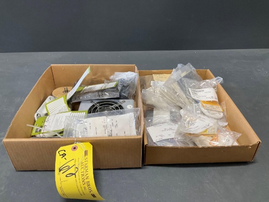 BOXES OF AVIONICS COOLING FANS & ANTENNAS