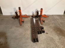 AIRBORNE 3 TON 21" AIRCRAFT JACKS WITH 6", 20", 35" & 55" RAM EXTENSIONS (BOTH LIFT)