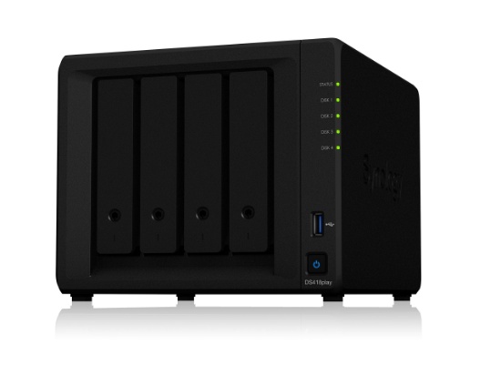 Synology DS418play NAS Disk Station, 4-bay, 2GB DDR3L (Diskless)