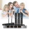 Nasum 4-channel Metal Uhf Wireless Microphone System,cordless Karaoke Microphone Set