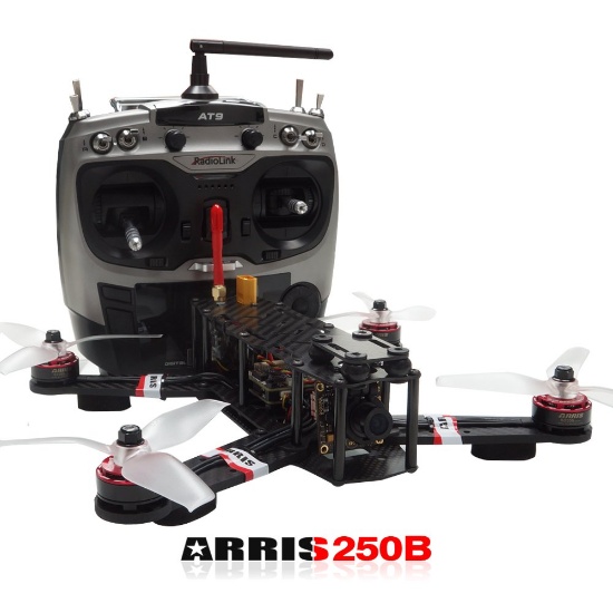 Arris X-speed 250b V2 250 Fpv Quadcopter Racing Drone Rtf W/ Flycolor Raptor 390 Tower 4-in-1