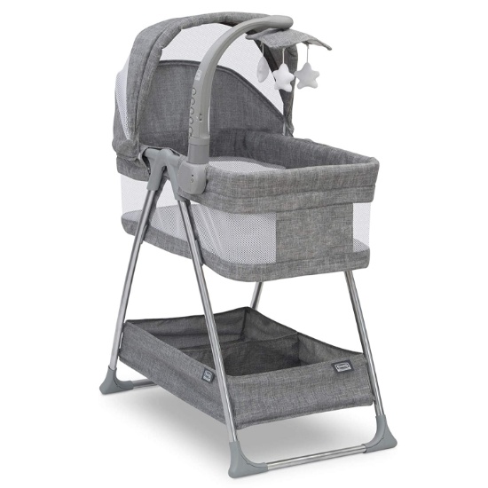 Simmons Kids City Sleeper Bassinet, Grey Tweed
