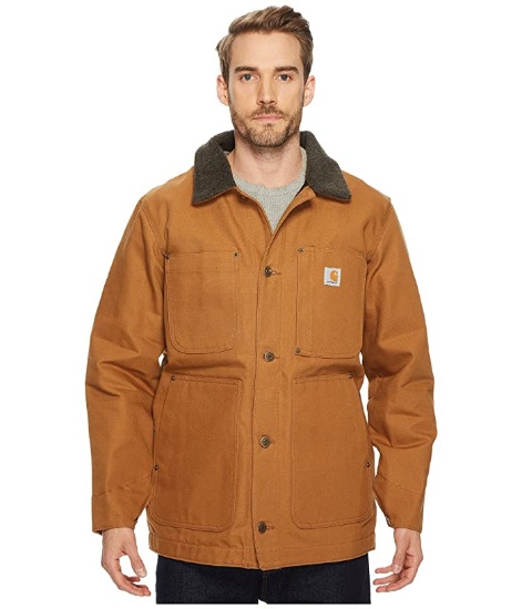 Carhartt Men's Regular X Large Brown Cotton Full Swing Chore Coat, Carhartt Brown