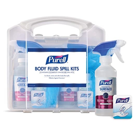 Purell  Body Fluid Spill Kit Refill for Clam Shell Carrier