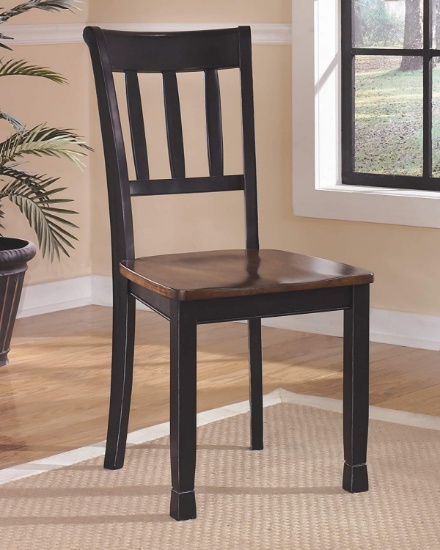 Ashley Furniture Signature Design - Owingsville Dining Room Side Chair - Latter Back - Set of 2