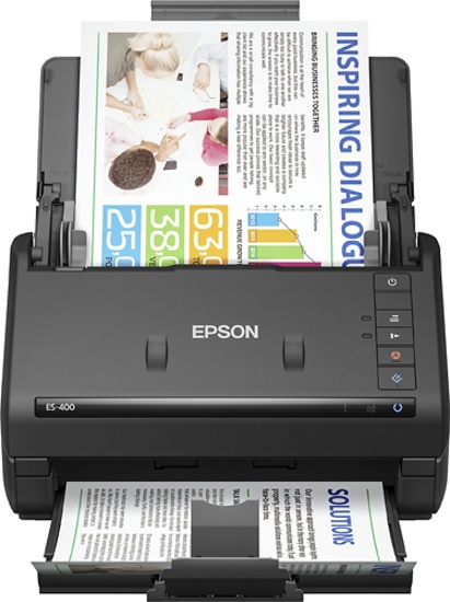 Epson - Workforce ES-400 Document Scanner - Black