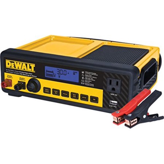 DEWALT DXAEC80 30 Amp Bench Battery Charger with 80 Amp Engine Start and 2 Amp Maintainer