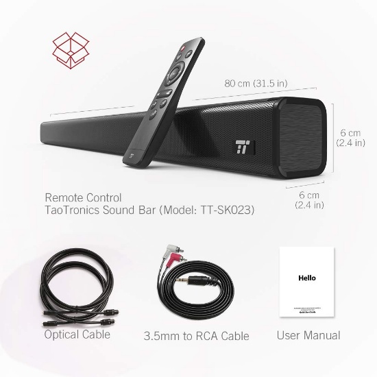 TaoTronics Three Equalizer Mode Audio Speaker for TV