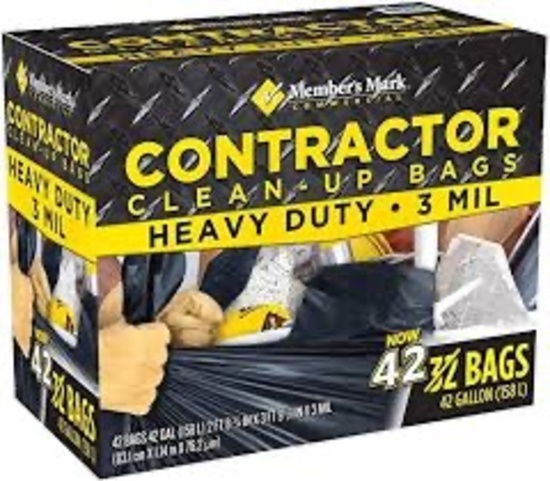 Member's Mark Commercial Contractor Clean-Up Bags (42 gal, 42 ct.)
